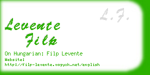 levente filp business card